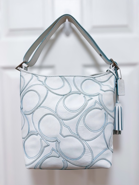 Coach Handbags - Coach Legacy Omotesando Flagship Duffle White Leather Patchwork Crossbody 23421